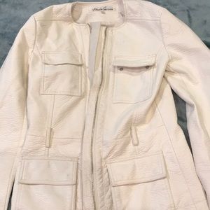 White leather Kenneth Cole jacket